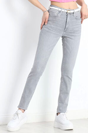 Dar Paça Kot Pantolon Gri - 19623.1904.