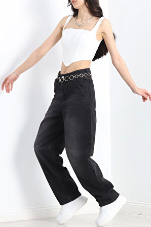 Balon Paça Kot Pantolon Siyah - 30189.1921.