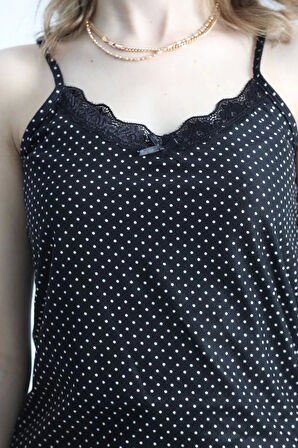 3'Lü Set Pijama Takımı Siyahpuanlı - 30164.1050.
