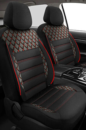 KZY UNİVERSAL SAFİR KIRMIZI Citroen Xsara Uyumlu Oto Koltuk Kılıfı