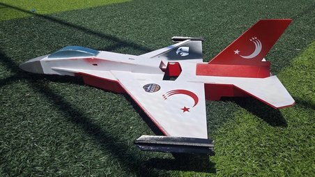 F-16 Ay-Yıldız Özel Tasarım Montajlı ve Boyalı Gövde Kiti – Elektroniksiz