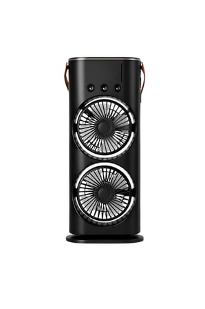 Çift Fanlı Su Buharlı Serinletici USB Şarjlı Sessiz Masaüstü Fan