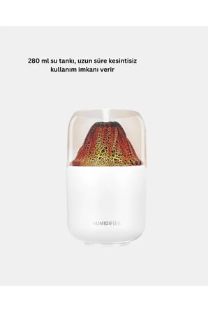 USB Şarjlı Alev Efektli Aromaterapi Difüzörü