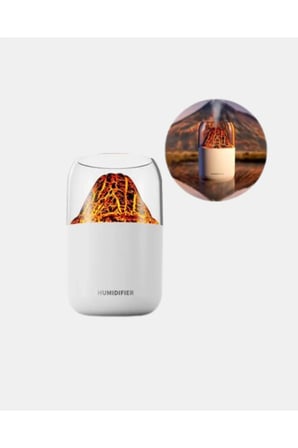 USB Şarjlı Alev Efektli Aromaterapi Difüzörü