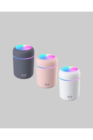 LED Işıklı USB Nemlendirici Çift Buhar Modlu