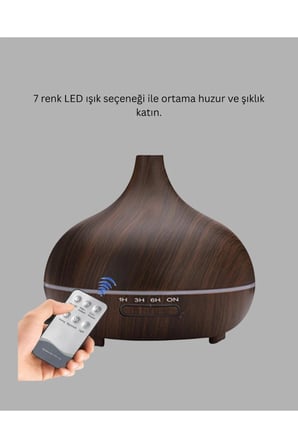BN01 Renkli LED Işıklı Aroma Difüzörü