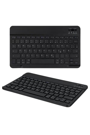 SAYARMRKT Klavye Mouse Seti Siyah Bluetooth 5.0 Ergonomik Kablosuz Optik Mouse 7000 DPI
