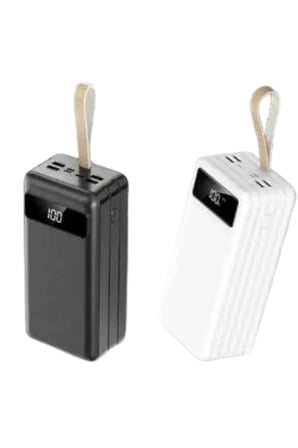 60000 mAh Powerbank 4 Çıkışlı Hızlı Şarj Destekli Dijital Göstergeli