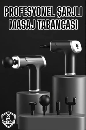 Kablosuz 4 Başlıklı Darbeli Vücut Masaj Aleti