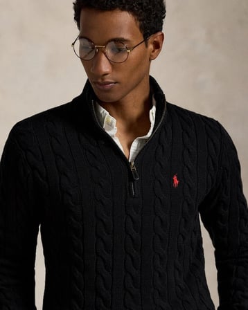 Polo Ralph Lauren Örme Kazak Erkek Yarım Fermuarlı