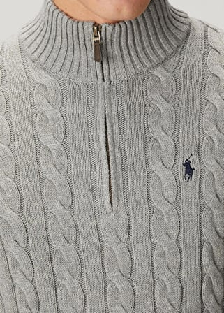 Polo Ralph Lauren Örme Kazak Erkek Yarım Fermuarlı