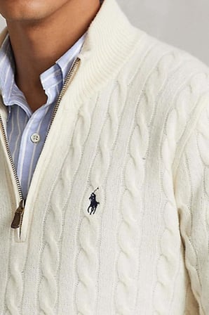 Polo Ralph Lauren Örme Kazak Erkek Yarım Fermuarlı