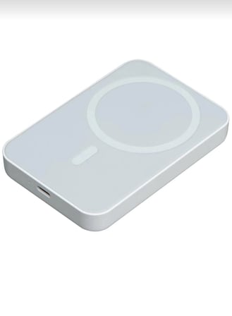 Premium Powerbank Magsafe Uyumlu Kablosuz Şarj Beyaz 10000 mAh