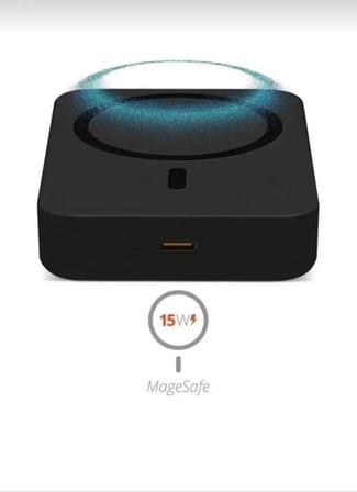 Premium 10000 mAh Magsafe Uyumlu Kablosuz Hızlı Şarj Powerbank Siyah
