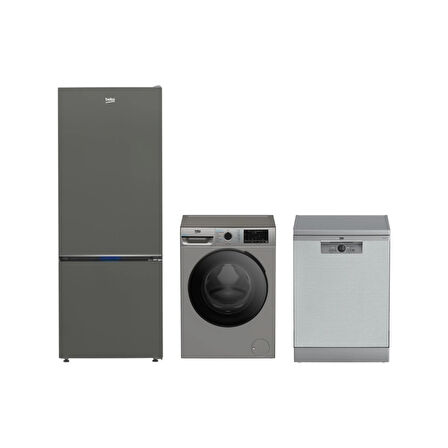 Beko Çeyiz Seti (670475 Mg Buzdolabı+ Bm 4144 Ok I Bulaşık Makinesi + Cmx 10120 S Çamaşır Makinesi)