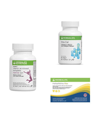 Kadınlara özel 3’lü vitamin takviye seti