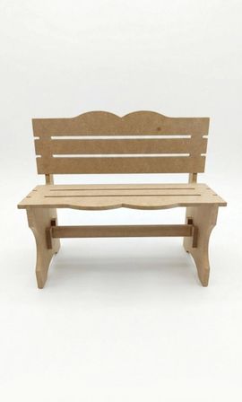 Kales01 Minyatür Bank Dekoratif Obje Boyanabilir MDF 30.5x24 cm Hobi Ürünü