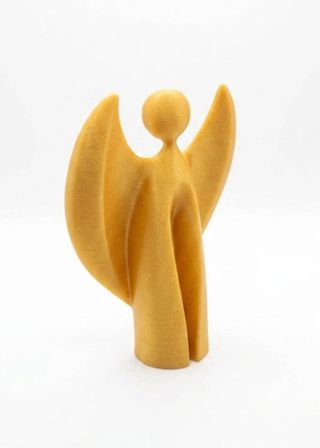 3D Tasarım Minimalist  Melek Figürü / Biblo (12X10 Cm)