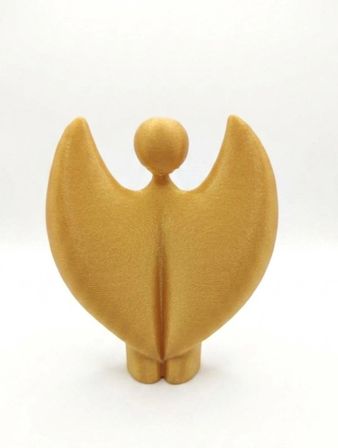 3D Tasarım Minimalist  Melek Figürü / Biblo (12X10 Cm)