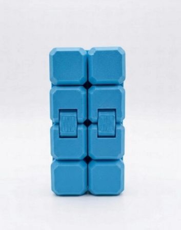 Kales01 Sonsuzluk Küpü Infinity Cube Stres Giderici Odaklanma Oyuncağı Mavi