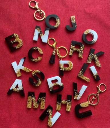 Kişiye Özel Harf Anahtarlık  (6 cm)
