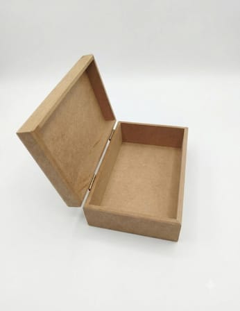 Ham MDF Boyanabilir Ahşap Kutusu (18x12x7 cm) - Dekopaj ve El Emeği İçin