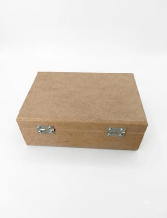 Ham MDF Boyanabilir Ahşap Kutusu (18x12x7 cm) - Dekopaj ve El Emeği İçin