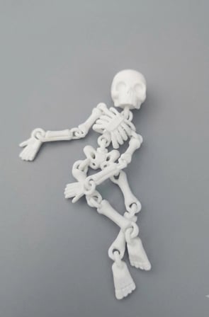 3D Yazıcı Hareketli İ̇Skelet Figürü – Mafsallı Masaüstü Stres Oyuncağı Ve Dekoratif Obje (3 X 10 Cm)