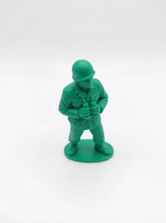 Kales01 Asker Figürü Dekoratif Obje Yeşil 3D Baskı 7 cm