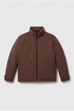 Dik Yaka Su Geçirmez İçi Dolgulu Basic Mont