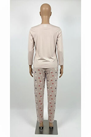 Enisa uzun kollu kadın pijama takımı 