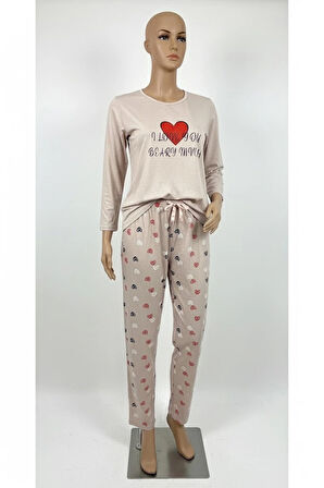 Enisa uzun kollu kadın pijama takımı 