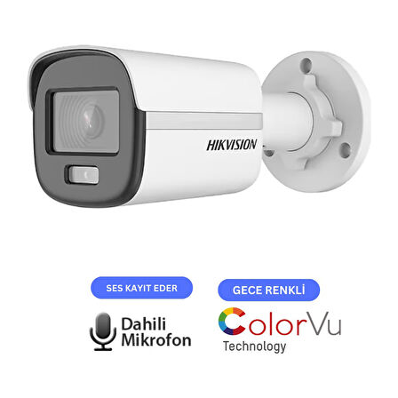 4 Kameralı Mikrofonlu 7/24 Renkli Görüşlü 2mp Ahd Güvenlik Kamerası