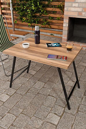 Metal Ayaklı Katlanabilir Kamp Masası – 60x45 cm Taşınabilir Bahçe, Balkon, Piknik ve Kamp Masası ,Portatif Masa + Taşıma Çantası Hediye