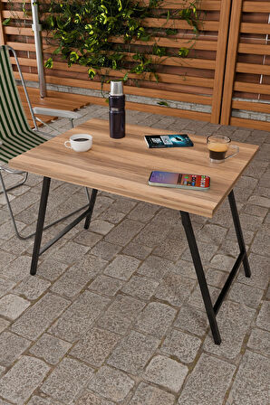 Metal Ayaklı Katlanabilir Kamp Masası – 60x45 cm Taşınabilir Bahçe, Balkon, Piknik ve Kamp Masası ,Portatif Masa + Taşıma Çantası Hediye