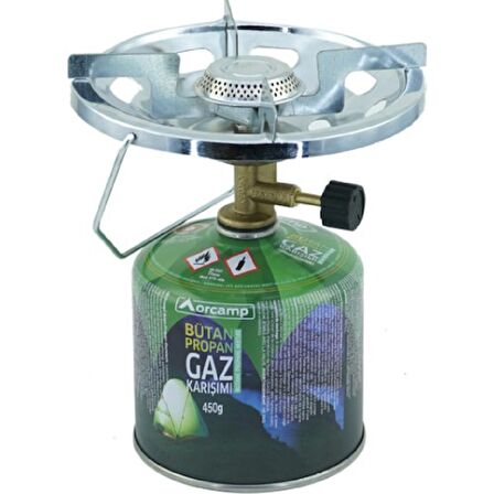 Orcamp Kamp Gaz Kartuşu Siboplu Ocak Set Orgaz 450 gr - KTS450 + K500