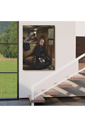 Berthold Woltzeien'in Taciz Eden Adam Yüksek Kaliteli Kanvas Canvas Tablo