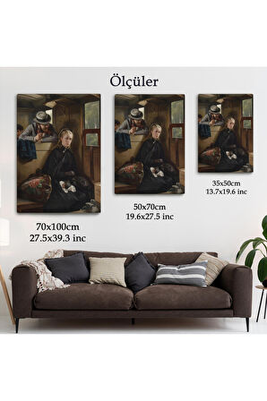 Berthold Woltzeien'in Taciz Eden Adam Yüksek Kaliteli Kanvas Canvas Tablo