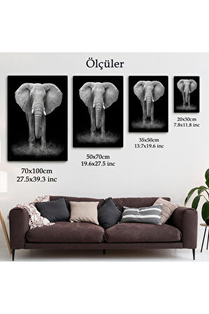 Dev Fil Yüksek Kaliteli Kanvas Canvas Tablo Tabloları