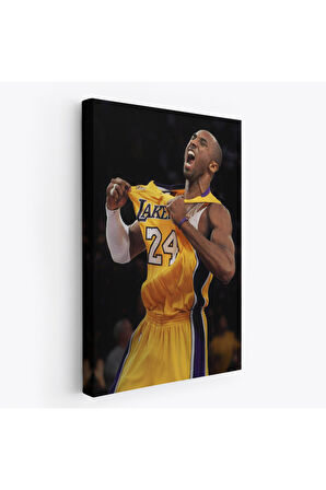 Kobe Bryant Los Angeles Lakers Kanvas Yüksek Kaliteli Kanvas Canvas Tablo Tabloları