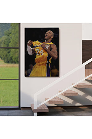 Kobe Bryant Los Angeles Lakers Kanvas Yüksek Kaliteli Kanvas Canvas Tablo Tabloları