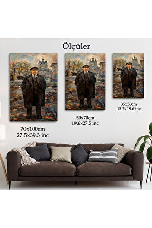 Vladimir Lenin Sovyet Dönemi Rusya Dekoratif Duvar Tablosu