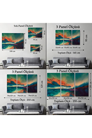 Gün Batımı Dekoratif Kanvas Duvar Yüksek Kaliteli Kanvas Canvas Tablo