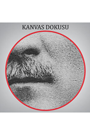 Atatürk Portre Tablosu Mustafa Kemal Atatürk Dikdörtgen Dekoratif Kanvas TabloCJ