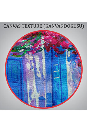 Yunanistan Santorini Dekoratif Duvar Yüksek Kaliteli Kanvas Canvas Tablo
