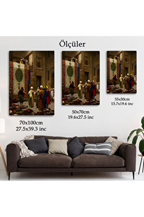 Osman Hamdi Bey'in Halı Tüccarı İsimli Eseri Kanvas Tablo