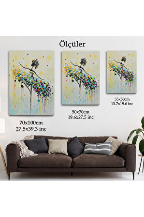 Dans Eden Kadın Dekoratif Duvar Yüksek Kaliteli Kanvas Canvas Tablo Tablolarısu