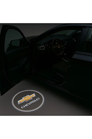 Chevrolet Kapı Altı Logo Kapı Altı Led Mesafe Sensörlü Pilli Yapıştırmalı Yeni Nesil