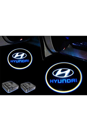 Hyundai Kapı Altı Logo Kapı Altı Led Mesafe Sensörlü Pilli Yapıştırmalı Yeni Nesil