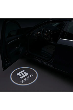 Seat Kapı Altı Logo Kapı Altı Led Mesafe Sensörlü Pilli Yapıştırmalı Yeni Nesil